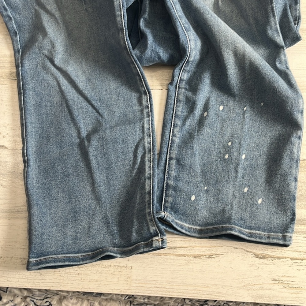 NYDJ Bleach Spattered Crop Jeans Size 12 - Picture 4 of 12